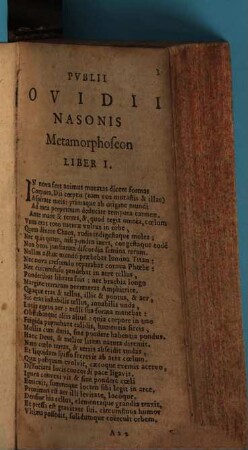 Pvblii Ovidii Nasonis Opervm Tomvs .... 2, ... quo continentur Metamorphoseon Libri XV