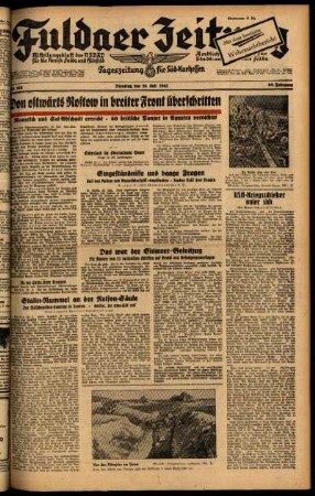 Ausgabe vom Dienstag, den 28. Juli 1942.