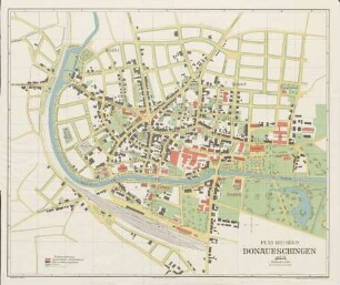 Plan der Stadt Donaueschingen