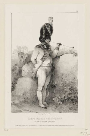 Garde royale hollandaise, capitaine de grenadiers grande tenue, Blatt 35 der Folge "Kaiser und die kaiserliche Garde"