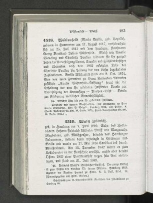 4519. Wulff (Friedrich).