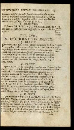 Tit. XVIII. De Inofficioso Testamento
