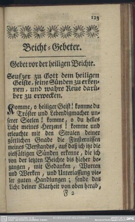 Beicht-Gebeter
