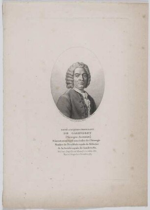 Bildnis René Jacques Croissant De Garengeot