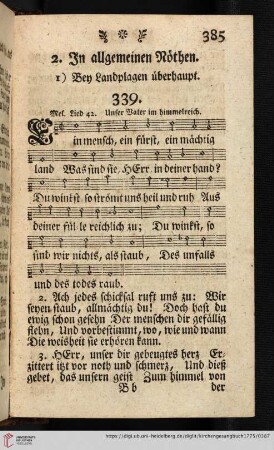 2. In allgemeinen Nöthen (339 - 343)
