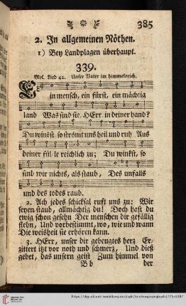 2. In allgemeinen Nöthen (339 - 343)