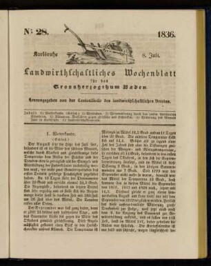 No 28. 1836. 8. Juli