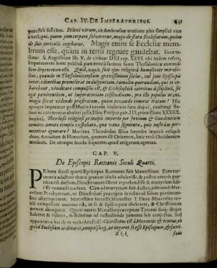 Cap. V. De Episcopis Romanis Seculi Quarti.