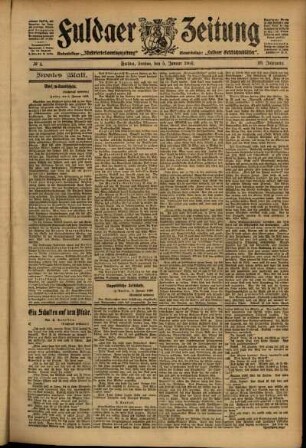 Zweite Ausgabe vom Freitag, den 05. Januar 1906.