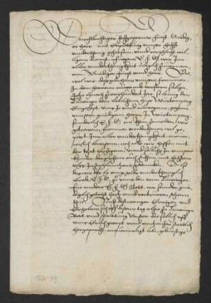 Schreiben von Untervogt, Bürgermeister, Gericht, Rat und Gemeinde zu Tübingen an Herzog Ulrich von Württemberg, in dem sie sich gegen Vorwürfe verteidigen, Herzog Ulrich geschmäht zu haben, die von dem Wundarzt Franz Wolfangel aufgebracht worden waren, der das Gericht bei Obervogt Hans Harder denunziert hat (104)