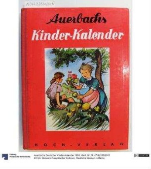 Auerbachs Deutscher Kinder-Kalender 1954