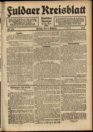 Ausgabe vom Freitag, den 03. Oktober 1919.