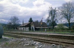 Nagold Bahnwärterhaus Bahnsteig