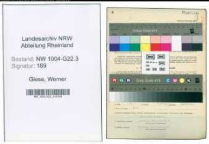 Entnazifizierung Werner Giese , geb. 27.07.1909 (Buchhalter)