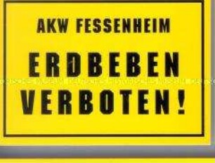 Aktionsaufkleber des BUND gegen Atomkraftwerke