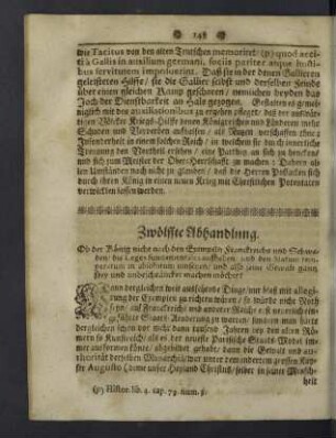 Zwölffte Abhandlung.