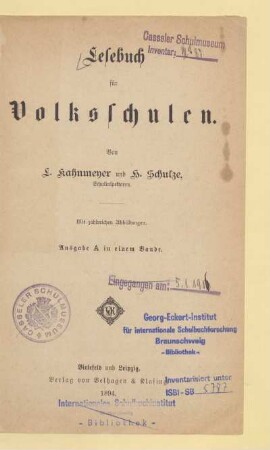 Lesebuch für Volksschulen