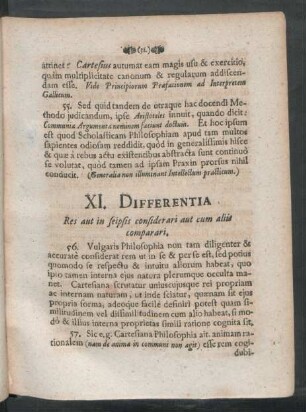 XI. - XV. Differentia.