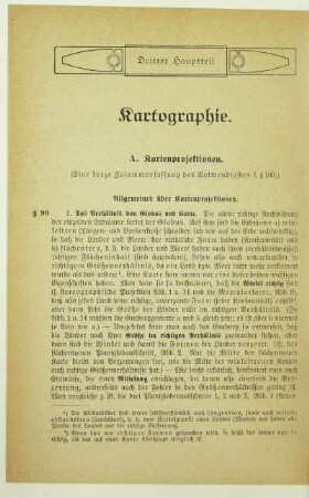 Dritter Hauptteil Kartographie