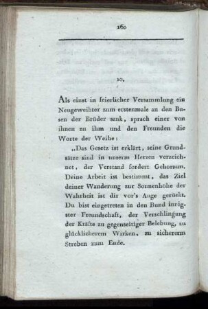 10. Worte der Weihe.