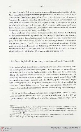 1.2.4. Etymologische Untersuchungen: adal, odal, Handgemal, nobilis