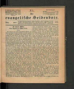 Nr. 3. März. 1872.