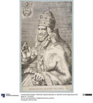 Porträt des Papstes Marcellus II., Marcello Cervini degli Spannochi