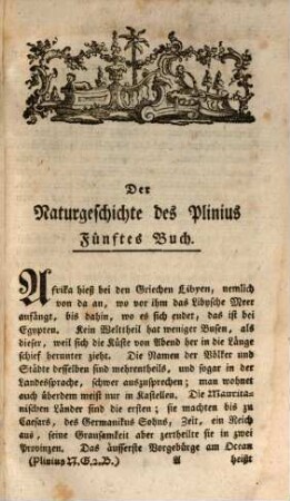 Cajus Plinius Secundus Naturgeschichte, Zweyter Band