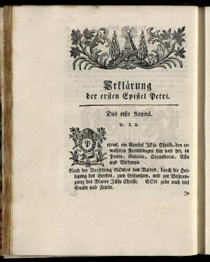 Erklärung der ersten Epistel Petri.