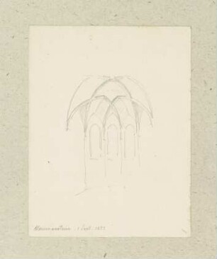 Netzgewölbe im Chor der Paulskirche in Hermannstein