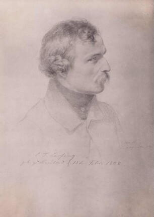 Bildnis des Düsseldorfer Malers Karl Friedrich Lessing