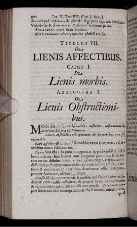 Titulus VII. De Lienis Affectibus