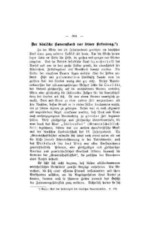 Der dänische Bauernstand vor seiner Befreiung