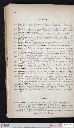Nachtrag (Nr. 2465 - 2482)