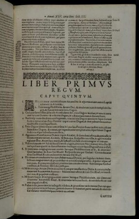Liber Primus Regum. Caput Quintum.