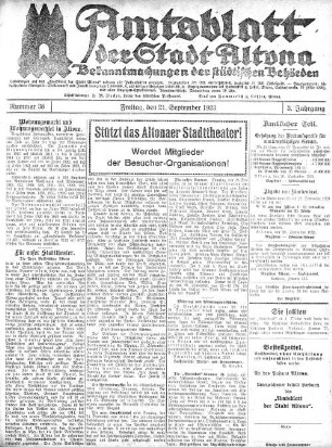 Nummer 38 : Freitag, den 21. September 1923