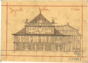 Fischer, Theodor; Bayreuth (Bayern); Rathaus (Umbau Infanteriekaserne) und Saalbau - Ansicht