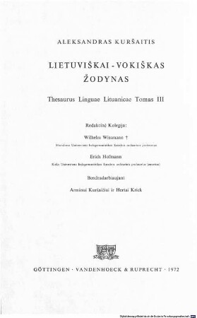 Litauisch-deutsches Wörterbuch, 3
