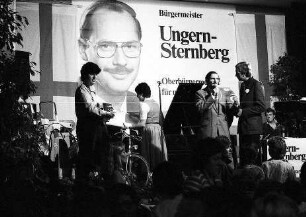 Freiburg im Breisgau: Abschlusswahlveranstaltung von Sven von Ungern-Sternberg