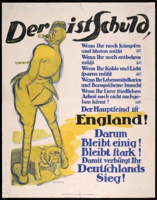 "Der ist schuld, [...] England!"