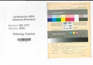 Entnazifizierung Friedrich Wilkening , geb. 31.07.1896 (Polizist)