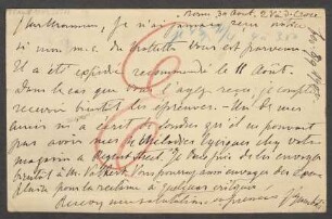 Brief an B. Schott's Söhne : 30.08.1900