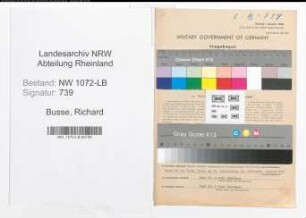 Entnazifizierung Richard Busse , geb. 03.11.1904 (Landwirt)