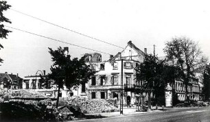 Zerstörungen Zweiter Weltkrieg. Arbeitsamt, Rüppurrer Straße