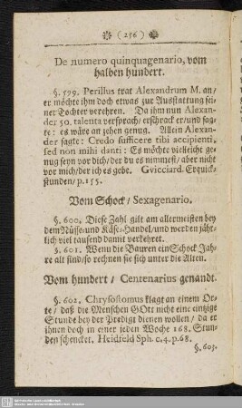 Vom hundert, Centenarius genandt