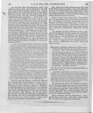 Tafeln zur Berechnung der Coordinaten ohne Logarithmen bei Gemarkungs-, Flur- und Gewann-Vermessungen so wie bei Forstvermessungen und Wasserwägen mit dem Theodolit. Berechnet und herausgegeben von Reissig, Tenner, Reutzel. Heidelberg: Reichard 1830