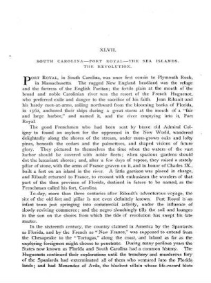 South Carolina - Port Royal - The Sea Islands - The Revolution