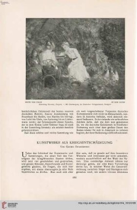 30: Kunstwerke als Kriegsentschädigung
