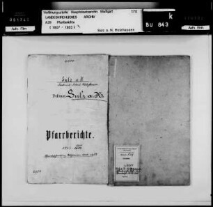 Sulz/Neckar: Pfarrberichte und Pfarrbeschreibungen des Filials Holzhausen