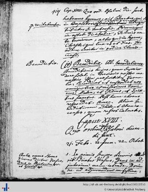 Caput XVIII: Quo ordine ipsi Psalmi dicendi sunt.